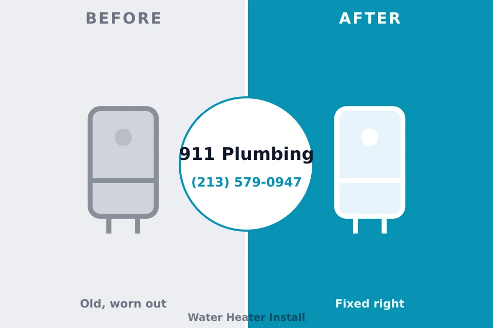 Before and after: plumbing company Mount Morris, IL